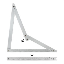 Easy-to-Operate Aluminum Alloy Folding Triangle Ruler for Woodworking