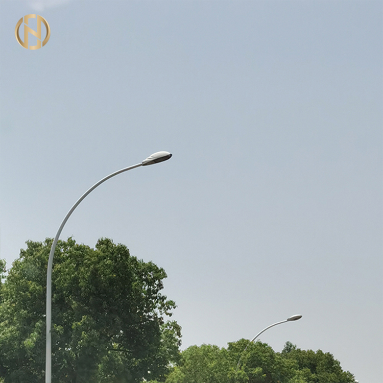 Baja galvanis galvanis 6m Street Light cagak kanggo led kanthi lengen siji utawa lengen kaping pindho