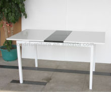 MDF top white extending table