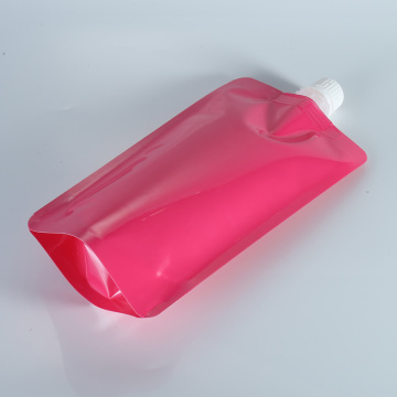 package plastic stand up pouch nozzle bag