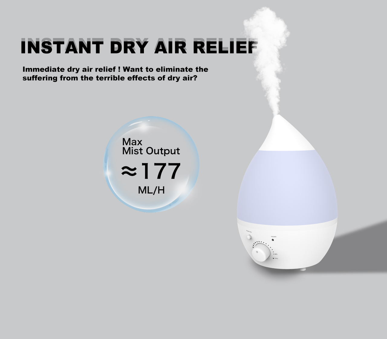 HTJ-2001 Humidifier mist output HTJ-2001 Humidifier mist output