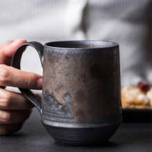 Japanese Arabic Custom Logo Ceramic Mugs for Coffee and Latte