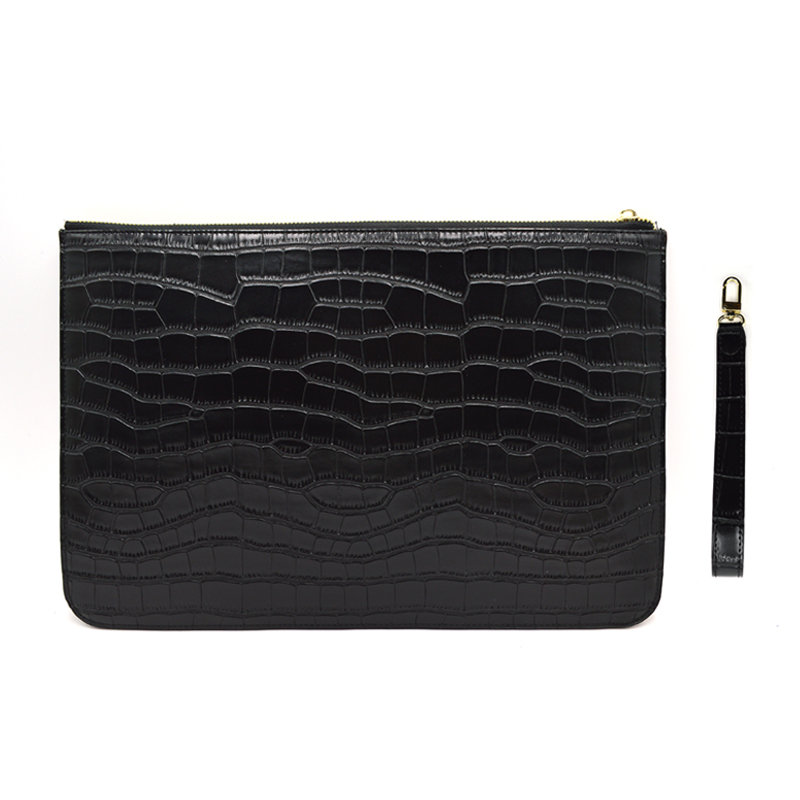 Crocodile Print Black Croc Style Party Party Bag