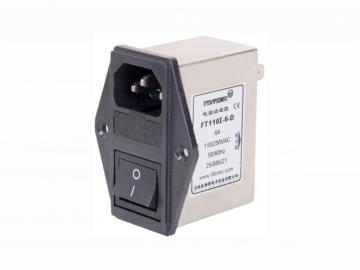 IEC Inlet Filters with Switch and Two Fuses