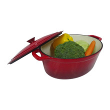 Oval Cast Iron Cooking Pot Enamel