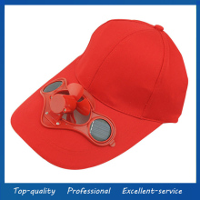 Custom solar powered fan hat for activity