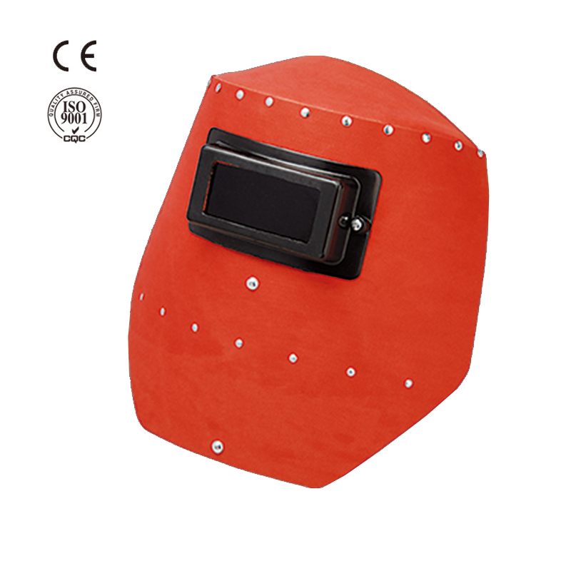 Industrial safety red steel paper welding mask