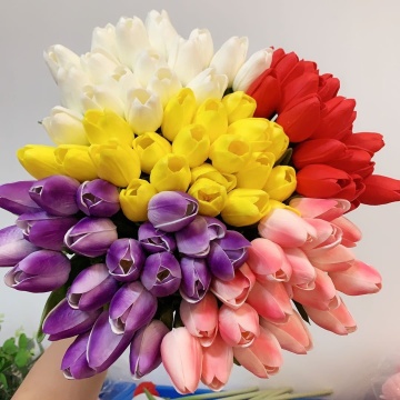YAYUN R-1057 Wholesale Wedding Decorative Silk Tulips