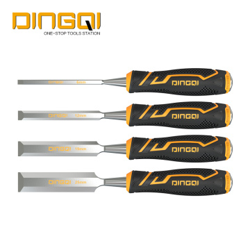 DingQi CRV Double Color Durable Wood Chisel Set