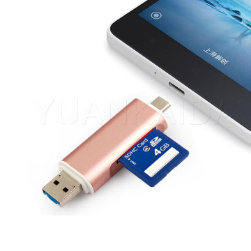 3-In-1 Type C Multi-Function Card Reader