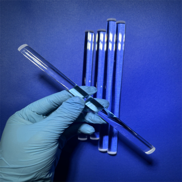 Custom High Temperature Clear Quartz Glass Light Guide Rods and Customized Quartz Rods