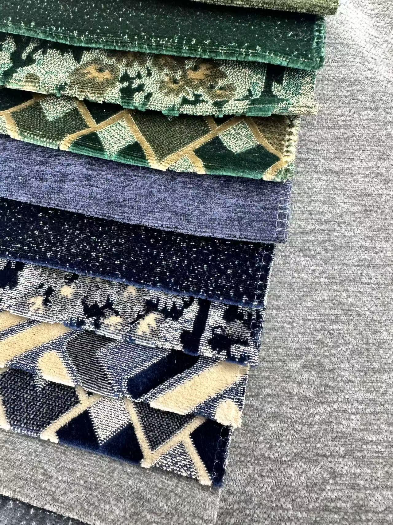 sametová potahová látka velvet upholstery fabric