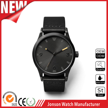 High quality stainless steel sapphire crystal glass quartz watch for multi color band watches