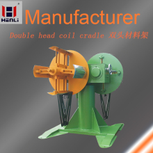 Double head coil cradle feeding machine