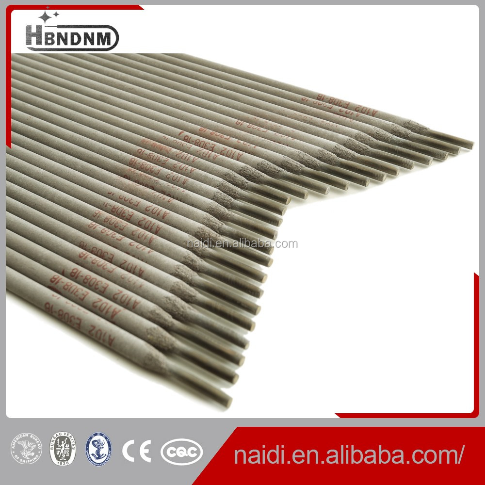 A102 AWS E308-16 stainless steel welding electrode with good welding performance