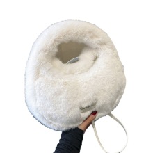 Autumn Winter Collection: Faux Fur Women's Solid Color Handbags & Crossbody Bags