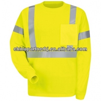 yellow hi vis t shirt fluorescent