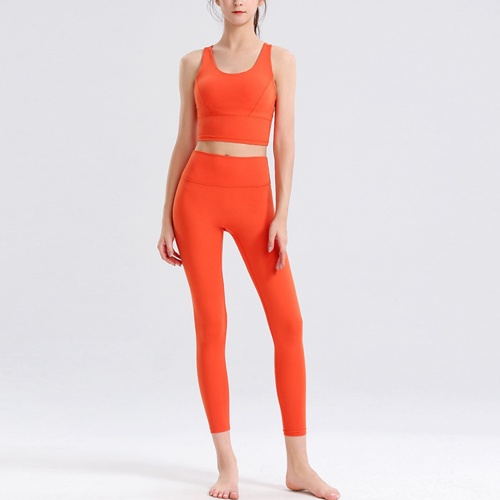 Yoga sets clothing solid color