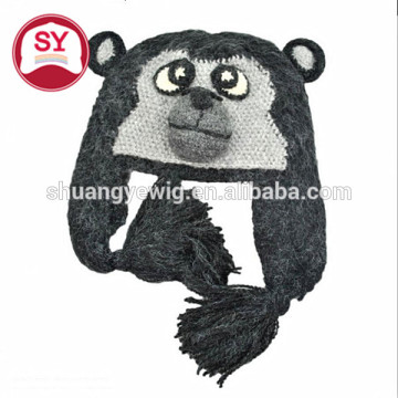 monkey knitted crochet, top hat for babies,decorative outfit