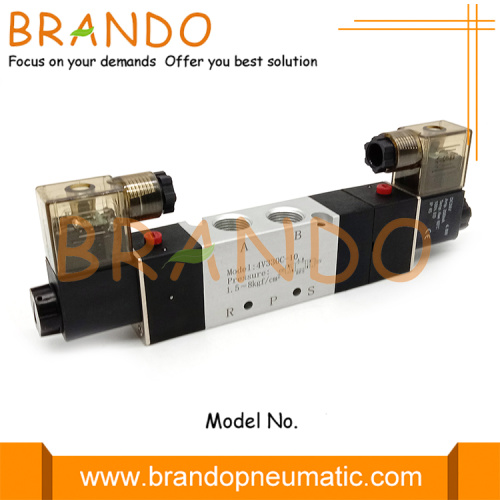 4V330C-10 3/8 &quot;5/3 Way Pneumatic Air Valve Control