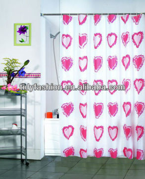 transparent PEVA shower curtains