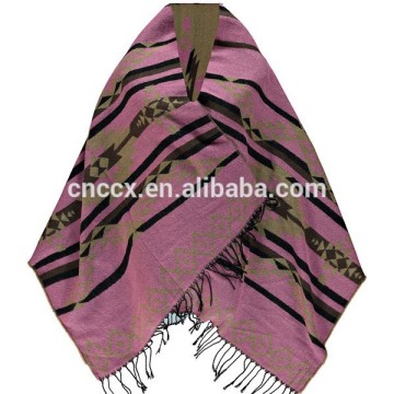 15STC2121 cashmere aztec shawl scarf