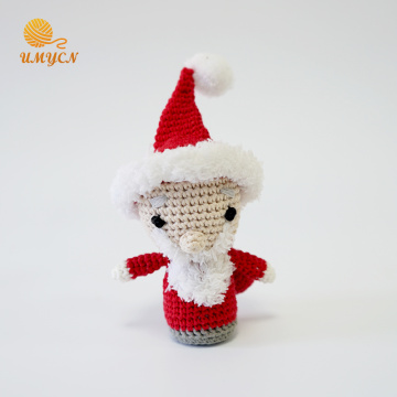 Szydełkowa pluszowa dekoracja lalek Santa Amigurumi