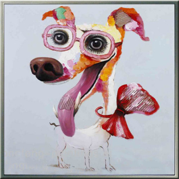 cute canvas animal pictures modern decor oil painting