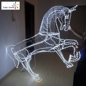 Cheap decorative horses christmas decoration plastic rocking horse for sale