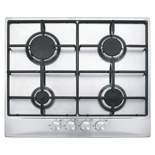 4-Burner Steel Hob Enamel Pan Menyokong