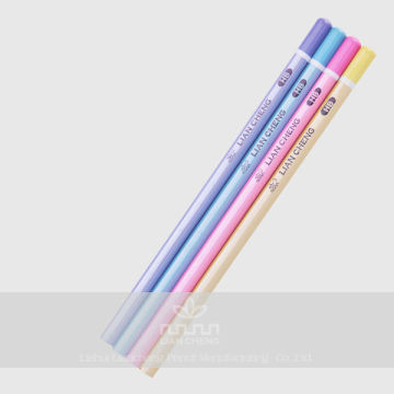China school stationery hb pencil with silk paint GZG-HZ001