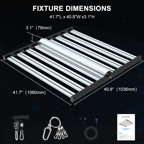 US-Lager 640W 8 Bars wachsen Licht LED