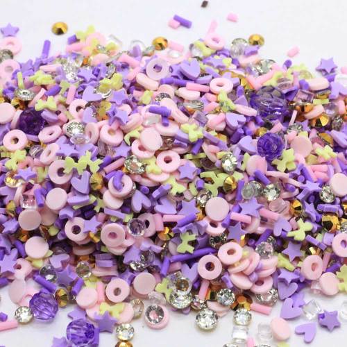 Tiny Clay Heart Star Slices Polymer Hot Clay Sprinkles for Crafts DIY Making  Cute Plastic Klei Accessories Home Decor