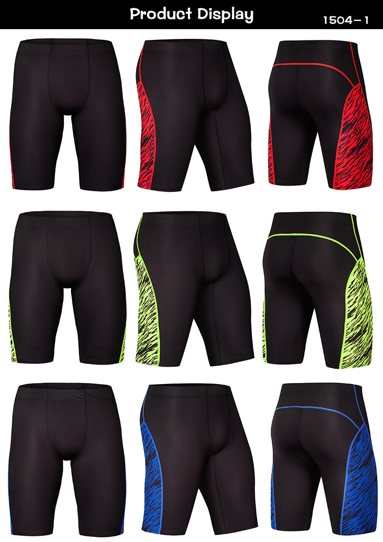 Partihandel män fitness leggings ny design hög elasticitet gym shorts