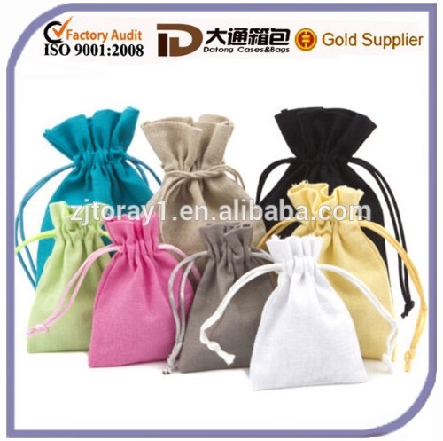 Cotton Linen Gift Pouch Wholesale Hemp Drawstring Bag