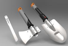 Design idea USB Recharge LED Outdoor Shovel