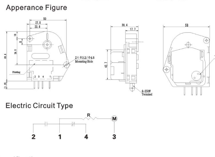 TMDC defrost timer for refrigerator