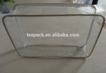Wire frame duvet blanket comforter bag clear plastic bags with zipper