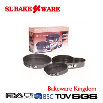 3 PCS Springform Sets Carbon Steel Nonstick Bakeware (SL BAKEWARE)