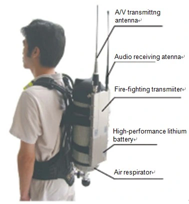 Wireless Backpack Fire-Fighting Transmitter with Duplex -Audio
