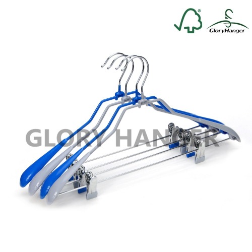 Glory Hanger pvc anti-slip hanger,pvc coating metal hanger