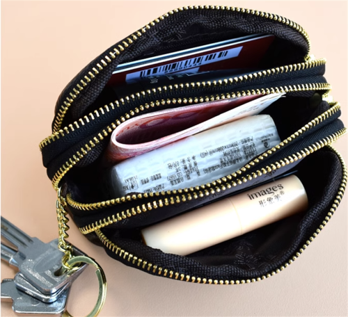 new design zipper coin purse cotton wallet