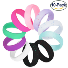 Custom 10Pack Silicone Wedding Ring for Women