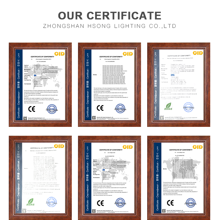 HSong Anti Glare No Fliker LED Downlight RECTED COB AC100-240V για εμπορικές εφαρμογές