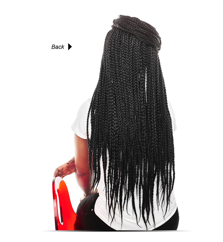 AliLeader Wholesale Price Synthetic Braiding Hair Extension Crochet Box Braid For Women