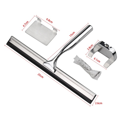 Bathroom shower glass squeegee cleaner window wiper