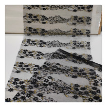 Soft knitted Polyester Lycra lace Mesh printed Fabric for ladies mesh blouse