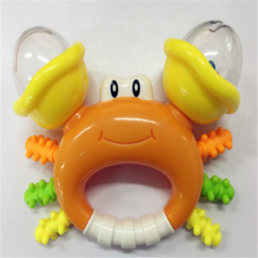 უსაფრთხო Cute Crab ფორმის Baby Bell Toy