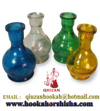 Transparent Colored Glass Shisha Vase Hookah Bottle