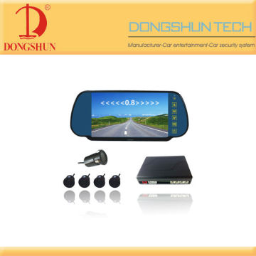 Universal video parking sensor,7 inch LCD display +4 parking sensors +car camera